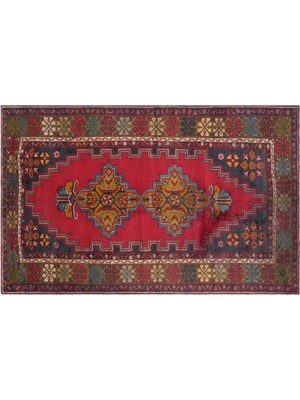 Apex Halı El Dokuması Vintage Yün-Pamuk Muhtelif Halı 33745 121 x 197 cm