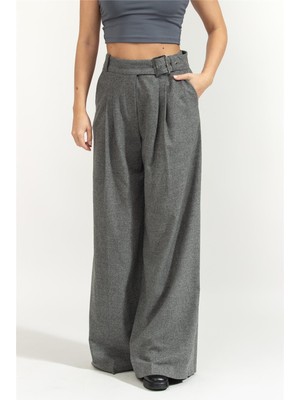 Karl Lagerfeld Flannel Everyday Women's Pants Grey