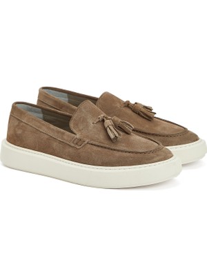 Divarese Dıvarese Mink Men's Suede Loafers