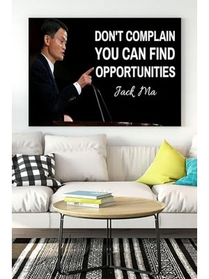 Pratik Ev (PSTER17325) Jack Ma Girişimcilik Kanvas Tablo 40 x 60