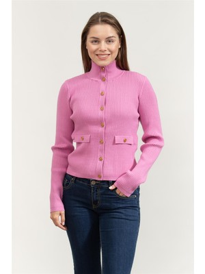 Karl Lagerfeld Knit Cardigan Women's Lilac