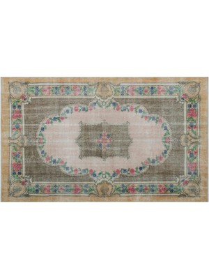 Apex Halı El Dokuması Vintage Yün-Pamuk Naturel Halı 25857 165 x 275 cm