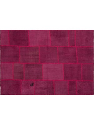 Apex Halı El Dokuması Patchwork Vintage Yün-Pamuk Renkli Halı 25555 162 x 231 cm