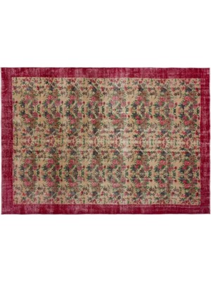 Apex Halı El Dokuması Vintage Yün-Pamuk Naturel Halı 18284 216 x 310 cm