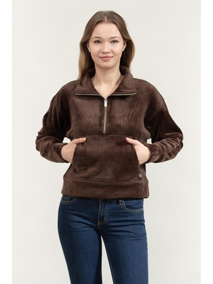 Dkny Tech Velour Rib Half Women's Knitwear Multicolor