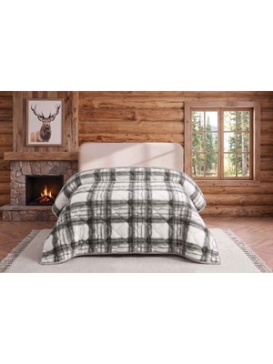 Merinos Loft Yorgan 195X215 Volante Antrasit