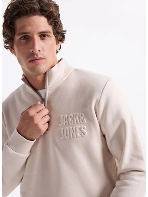 Jack & Jones  Erkek  Dik Yaka Sweatshirt