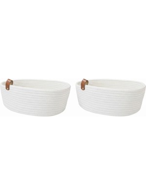 Comfort Craft Doğal Jüt 2'li Ekmek Sepet Seti | Banyo & Mutfak Düzenleyici Hasır Organizer (5 Renk)