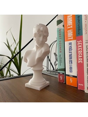 Pratik Ev Sappho Büstü, Afrodit Kültü Temalı Antik Yunan Dekoratif Biblo