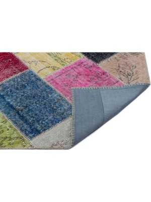 Apex Halı El Dokuması Patchwork Vintage Yün-Pamuk Multi Naturel Halı 22015 160 x 230 cm