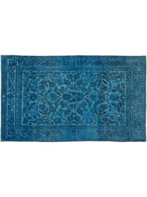 Apex Halı El Dokuması Vintage Yün-Pamuk Turkuaz El Oyması Halı 2597 181 x 315 cm