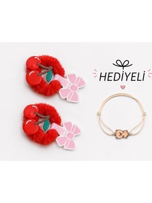 Pratik Ev Peluş Lastik Toka Seti, Yumuşak Dokulu, Saçı Yormayan, Günlük Kullanıma Uygun Saç Lastiği (Desen 6)