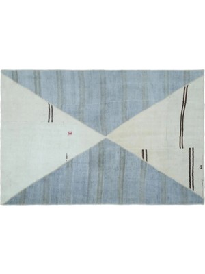 Apex Halı El Dokuması Patchwork Vintage Yün Pamuk Renkli Halı 25387 200 x 303 cm