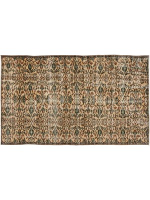 Apex Halı El Dokuması Vintage Yün-Pamuk Retro Halı 9467 134 x 225 cm