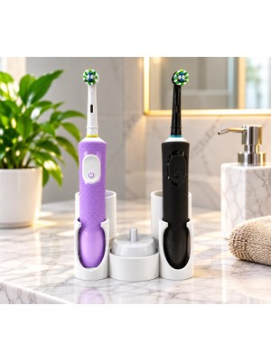 Elektronik Diş Fırçası ve Başlığı Için Stand (Oral-B Şarjlı Diş Fırçası Standı)