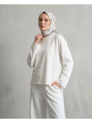 Foremia Yırtmaçlı Oysho Tunik-Ekru -