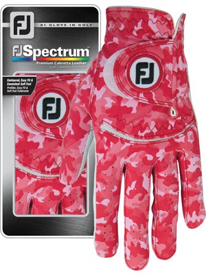 FootJoy Spectrum Camo Kadın Golf Eldiveni Sol 65800 Kırmızı - Sol M