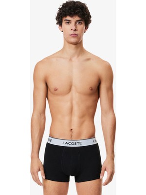Lacoste Erkek 3'lü Siyah Boxer5H8385031