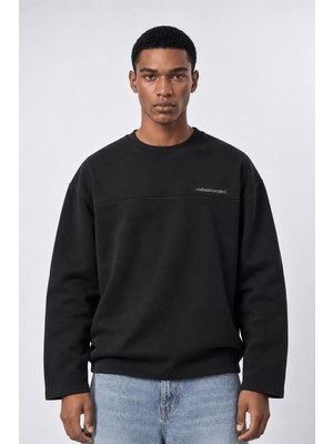 Respire Erkek Notbasicproject Oversize Long Sleeve Siyah