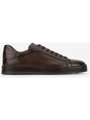 Valmenti Erkek Hakiki Deri Kahverengi Sneakers & Spor Ayakkabı 537 VAL-3440 Erk Ayk Y25 Cevız Dr