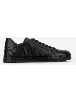 Valmenti Erkek Hakiki Deri Siyah Sneakers & Spor Ayakkabı 537 VAL-3440 Erk Ayk Y25 Sıyah Dr
