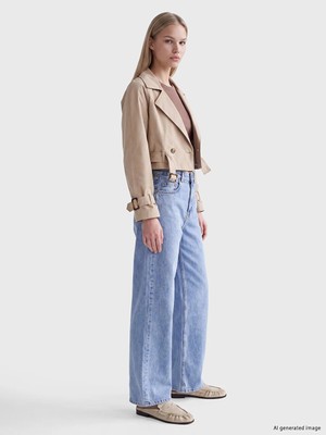 Lc Waikiki Yeni Sezon Mavi Baggy Fit Kadın Jean Pantolon