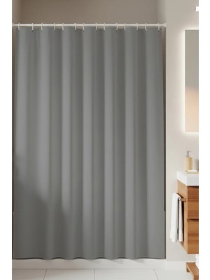 Jackline -Gri- Çift Kanatlı Banyo Duş Perdesi (2X110X200)