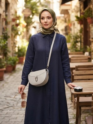 Valvic Hakiki Deri Yarım Ay Şık Postacı Çanta