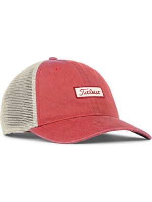 Titleist Charleston Mesh Golf Şapkası TH23ACMN2-62 Kırmızı/Kemik