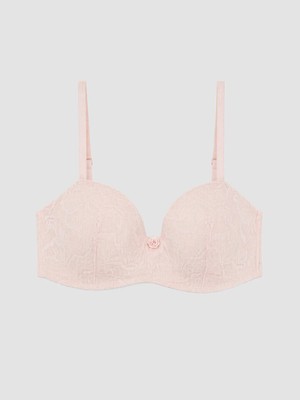 Lc Waikiki Yeni Sezon Pembe Balensiz Dolgusuz Dantelli Straplez Sütyen