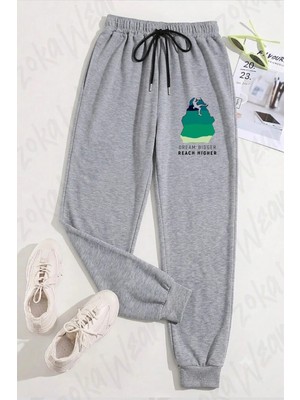 Zoka Wear Unisex Dağcılık Baskılı Eşofman Altı