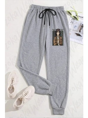 Zoka Wear Unisex Aot Sasha Braus Anime Karakter Baskılı Eşofman Altı