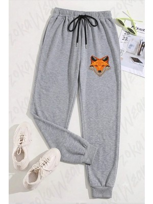 Zoka Wear Unisex Prizma Tilki Baskılı Eşofman Altı
