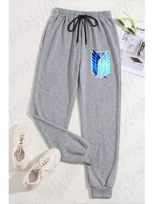 Zoka Wear Unisex Aot Semboller Anime2 Baskılı Eşofman Altı