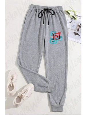 Zoka Wear Unisex Red And Blue Turnıng Lıne Baskılı Eşofman Altı