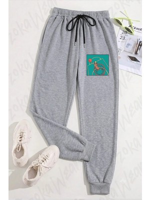 Zoka Wear Unisex Basketbolcu Iskelet Baskılı Eşofman Altı