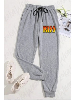 Zoka Wear Unisex Kiss Baskılı Eşofman Altı