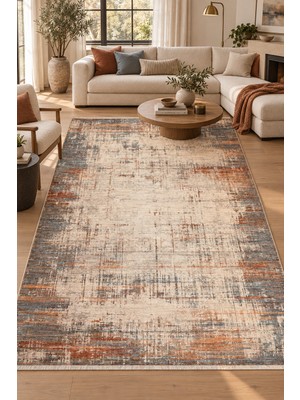 Ally Carpet Milas Degrade Modern Halı Robot Süpürge Uyumlu Salon Oturma Odası Kolay Temizlenebilir Dekoratif