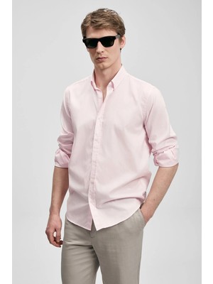 Lufian Daniel Erkek Pembe Regular Fit Gömlek (111010677)