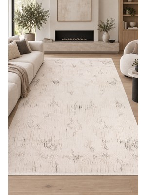 Ally Carpet Öykü Alanda Vizon Kahve Salon Oturma Odası Halısı Robot Süpürge Uyumlu Kolay Temizlenebilir Modern I
