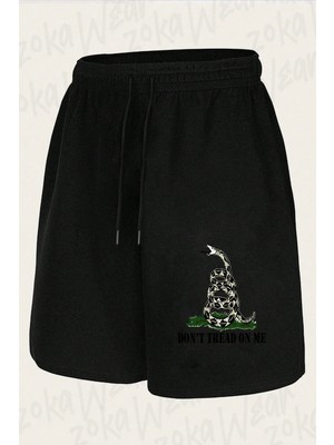Zoka Wear Unisex Republican Gifts Gadsden Flag Don't Tasarım Baskılı Şort