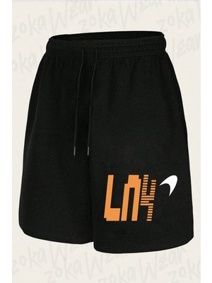 Zoka Wear Unisex Lando Norris 4 Tasarım Baskılı Şort
