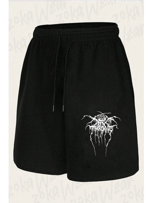 Zoka Wear Unisex Darkthrone Özel Tasarım Baskılı Şort
