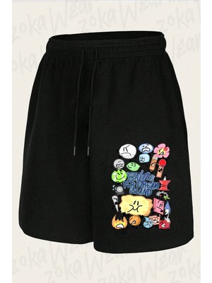 Zoka Wear Unisex Bfdı V15 Tasarım Baskılı Şort