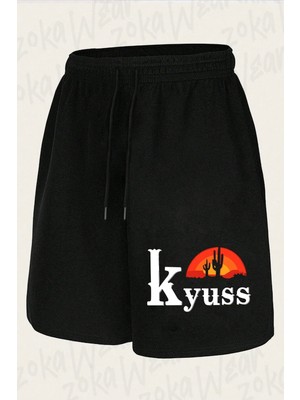 Zoka Wear Unisex Kyuss Tasarım Baskılı Şort