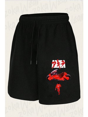 Zoka Wear Unisex Akira Tasarım Baskılı Şort