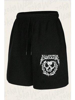 Zoka Wear Unisex Killswitch Engage V2 Tasarım Baskılı Şort