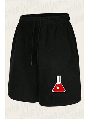 Zoka Wear Unisex Kimya Tasarım Baskılı Şort