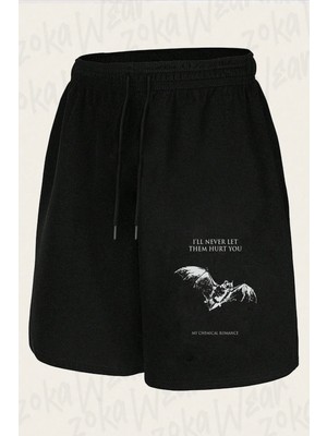 Zoka Wear Unisex My Chemical Romance Hurt Tasarım Baskılı Şort