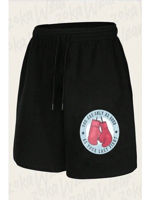 Zoka Wear Unisex Boks Spor Eldiven Boksor Ring Tasarım Baskılı Şort